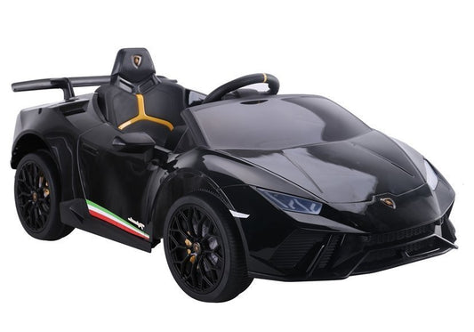 Electric Ride On Car Lamborghini Huracan Black - attēls 1