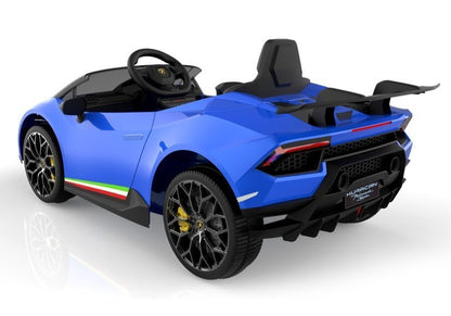 Electric Ride On Car Lamborghini Huracan Blue - attēls 4