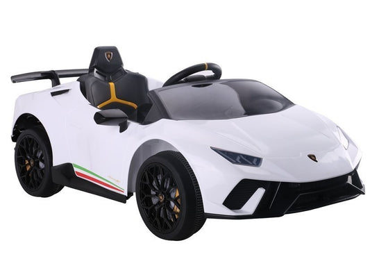 Electric Ride On Car Lamborghini Huracan White - attēls 1