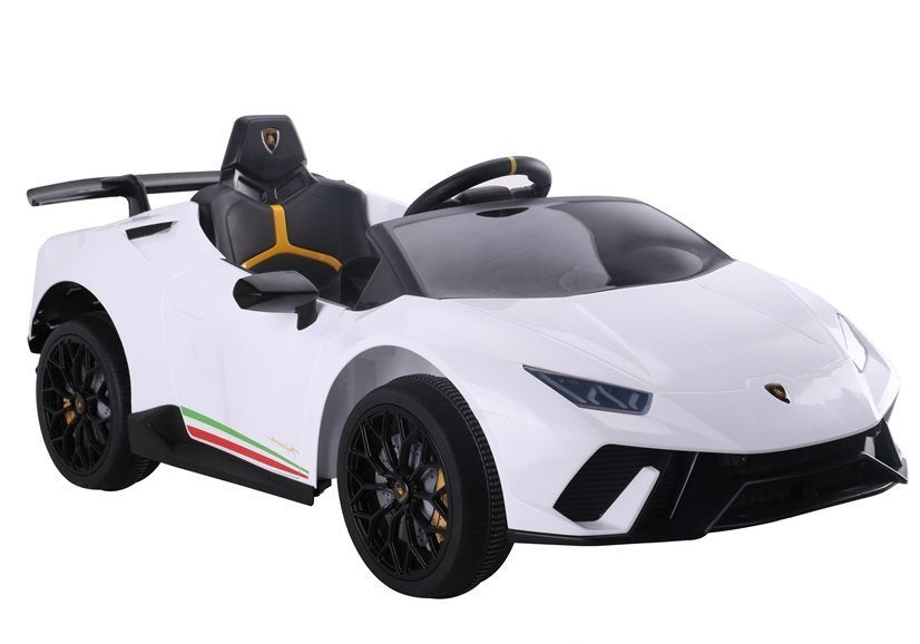 Electric Ride On Car Lamborghini Huracan White - attēls 5