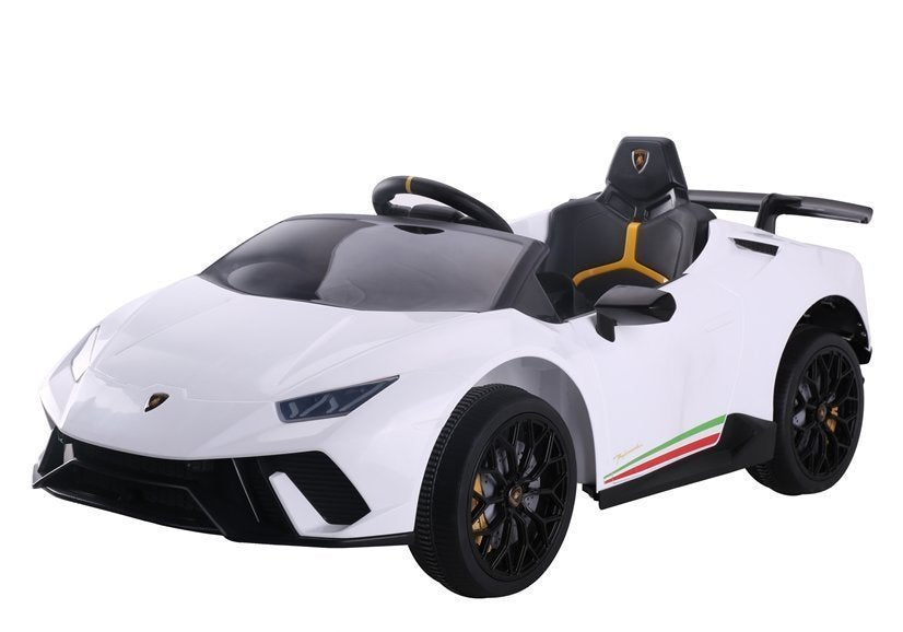 Electric Ride On Car Lamborghini Huracan White - attēls 6
