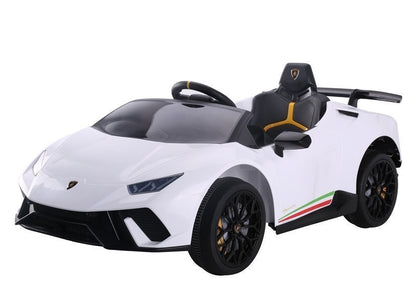 Electric Ride On Car Lamborghini Huracan White - attēls 6
