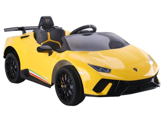 Electric Ride On Car Lamborghini Huracan Yellow - attēls 1