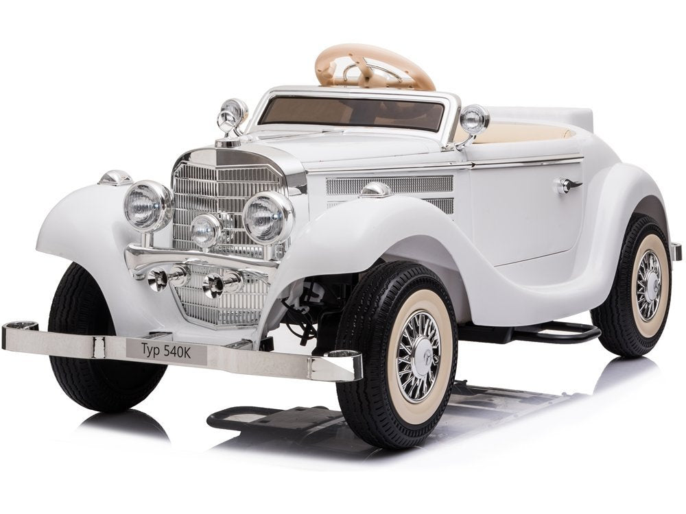 Electric Ride On Car Mercedes 540K White - attēls 2