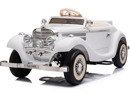 Electric Ride On Car Mercedes 540K White - attēls 2