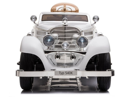 Electric Ride On Car Mercedes 540K White - attēls 4