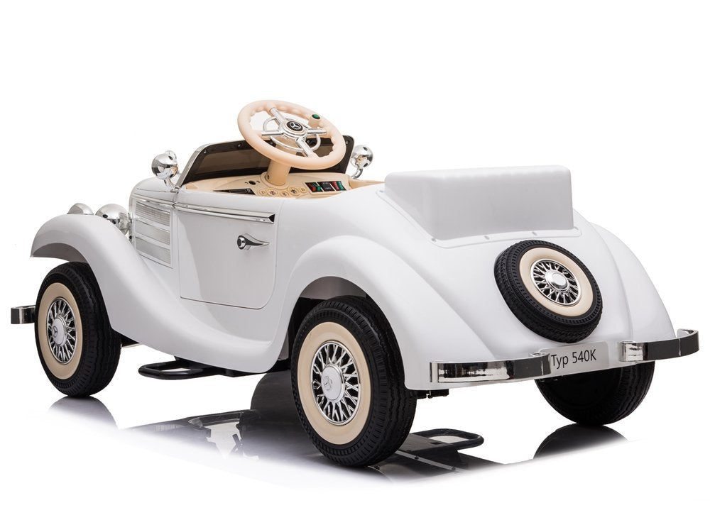 Electric Ride On Car Mercedes 540K White - attēls 5