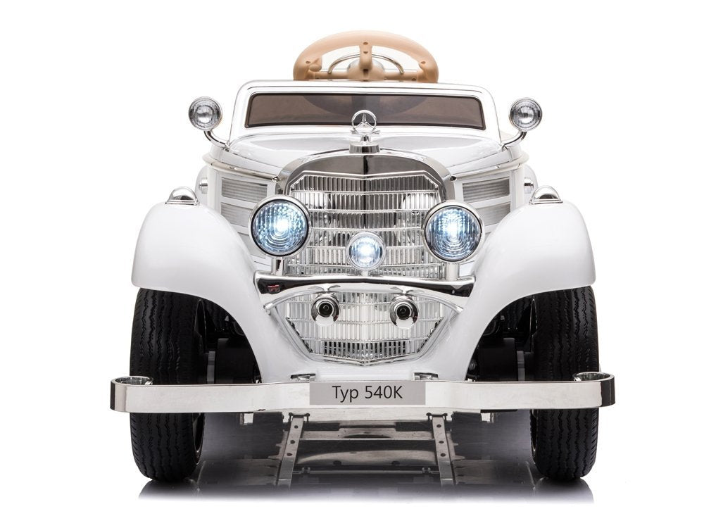 Electric Ride On Car Mercedes 540K White - attēls 6