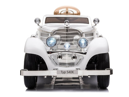 Electric Ride On Car Mercedes 540K White - attēls 6