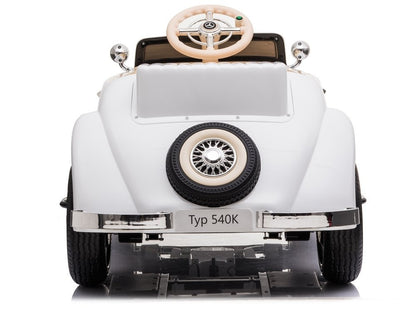Electric Ride On Car Mercedes 540K White - attēls 8
