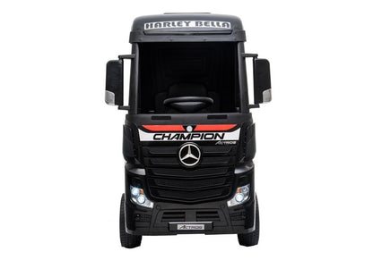 Electric Ride-On Car Mercedes Actros Black Painted MP4 - attēls 3