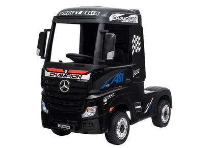 Electric Ride-On Car Mercedes Actros Black Painted MP4 - attēls 4