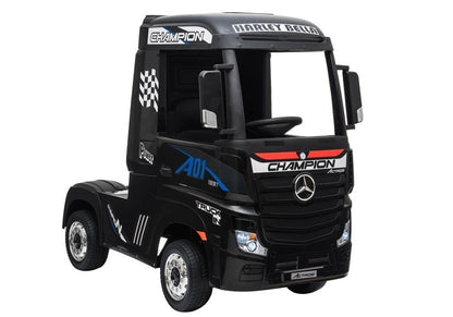 Electric Ride-On Car Mercedes Actros Black Painted MP4 - attēls 7