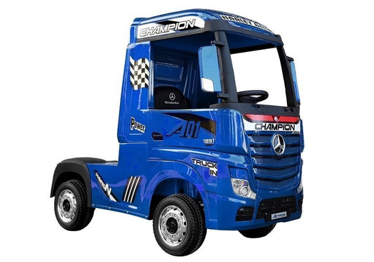 Electric Ride-On Car Mercedes Actros Blue Painted MP4 - attēls 1