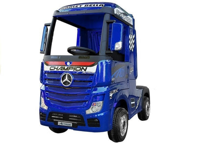 Electric Ride-On Car Mercedes Actros Blue Painted MP4 - attēls 2