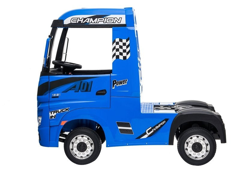 Electric Ride-On Car Mercedes Actros Blue Painted MP4 - attēls 4