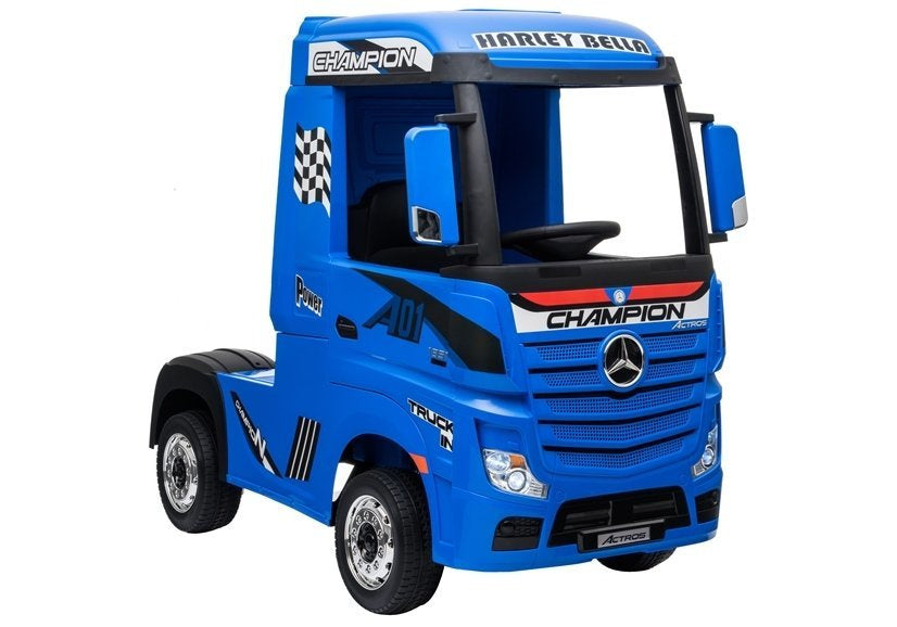 Electric Ride-On Car Mercedes Actros Blue Painted MP4 - attēls 7