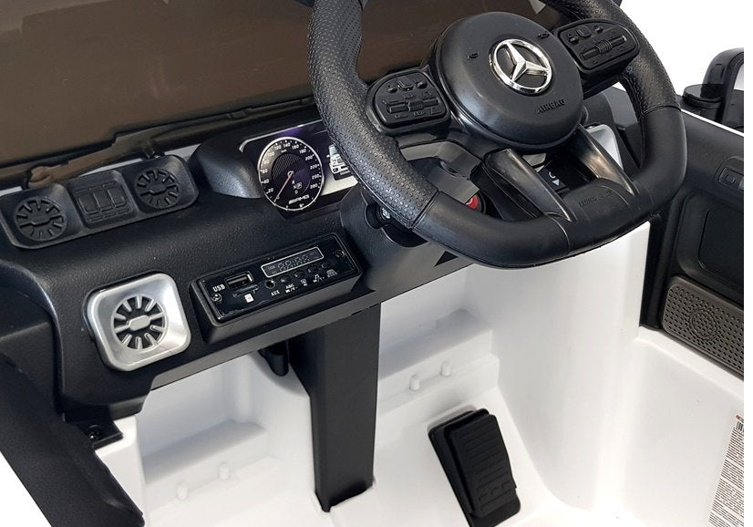 Electric Ride-On Car Mercedes G63 White - attēls 7