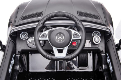 Electric Ride On Car Mercedes SLC 300 Blue - attēls 8