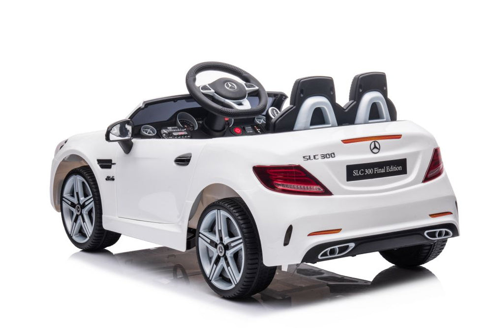 Electric Ride On Car Mercedes SLC 300 White - attēls 5