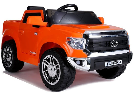 Electric Ride-On Car Toyota Tundra Orange Painted - attēls 1