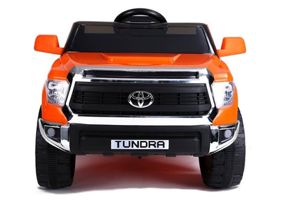 Electric Ride-On Car Toyota Tundra Orange Painted - attēls 3