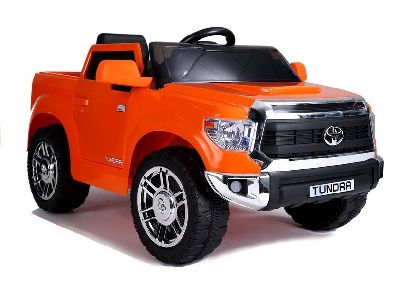 Electric Ride-On Car Toyota Tundra Orange Painted - attēls 4