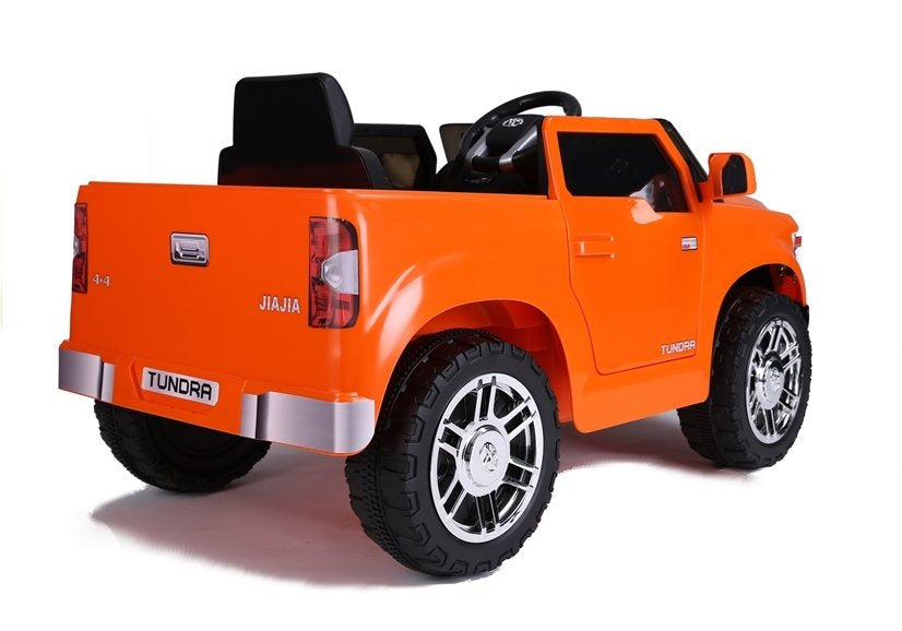 Electric Ride-On Car Toyota Tundra Orange Painted - attēls 5