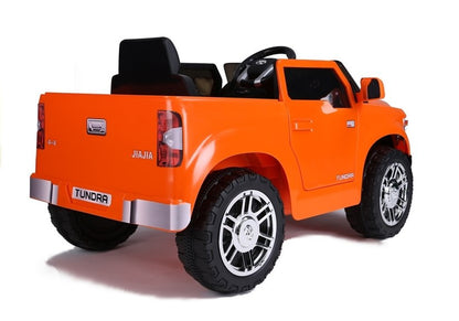 Electric Ride-On Car Toyota Tundra Orange Painted - attēls 5