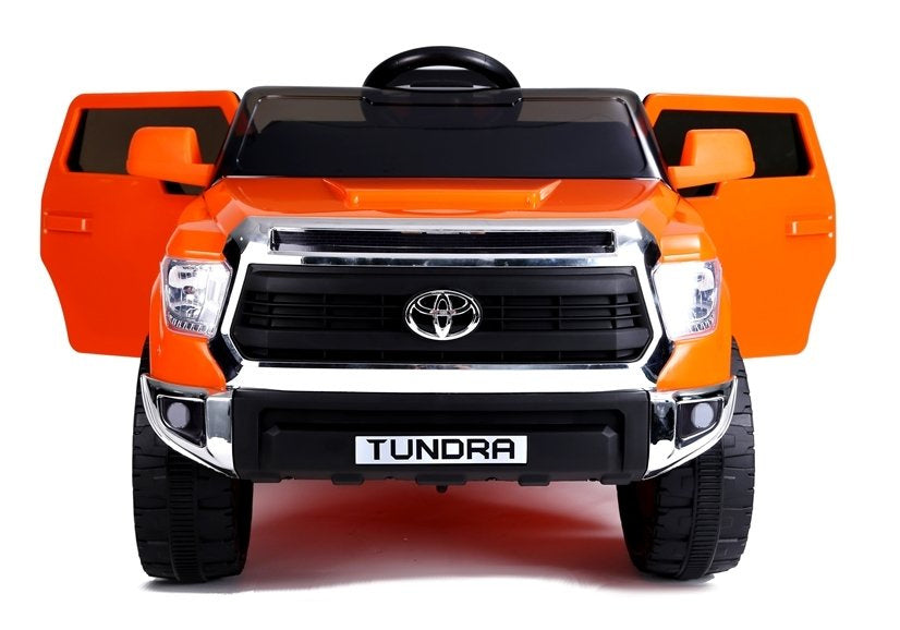 Electric Ride-On Car Toyota Tundra Orange Painted - attēls 6