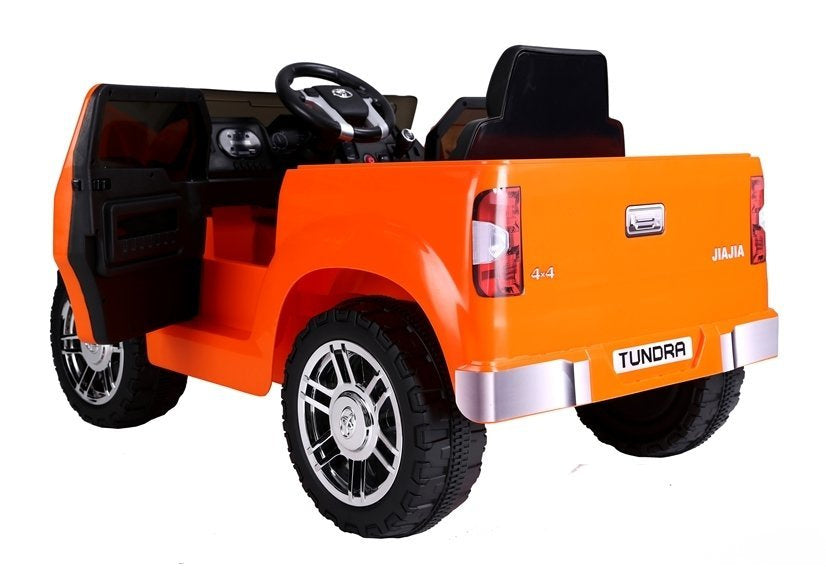 Electric Ride-On Car Toyota Tundra Orange Painted - attēls 7