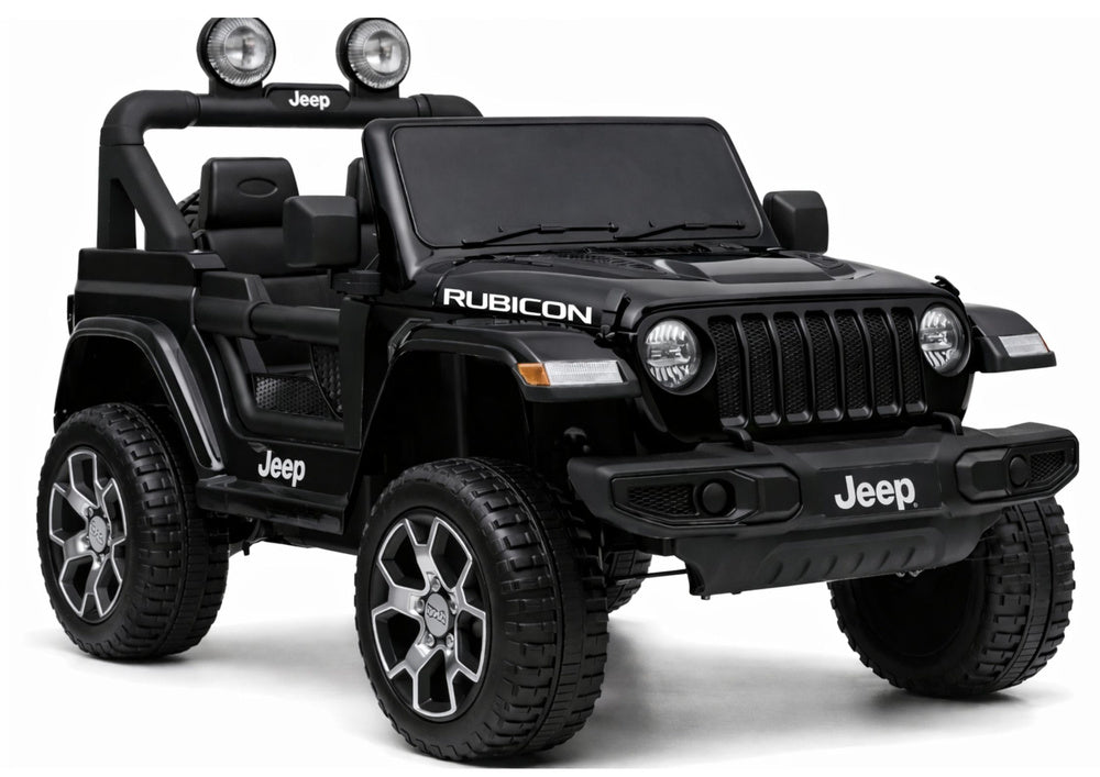 Electric Ride On Jeep Rubicon 4x4 Black - attēls 1