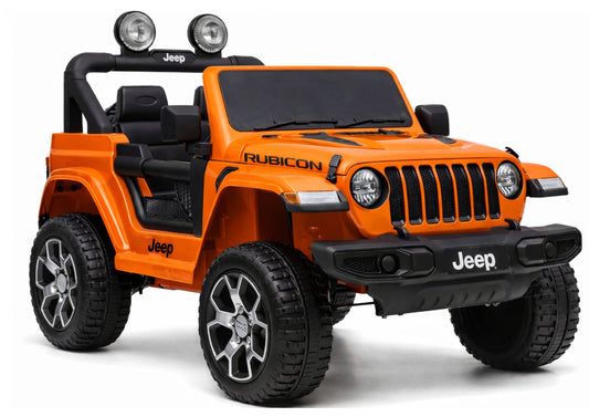 Electric Ride On Jeep Rubicon 4x4 Orange - attēls 1