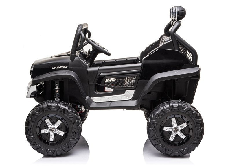 Electric Ride On Mercedes Unimog S Black - attēls 4