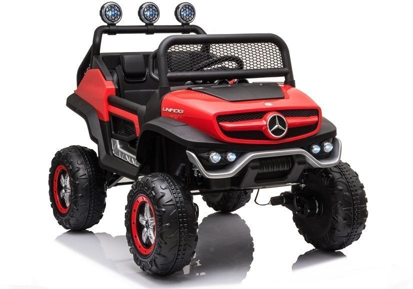 Electric Ride On Mercedes Unimog S Red - attēls 1