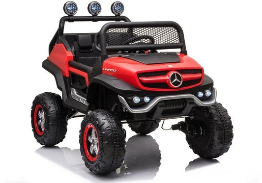 Electric Ride On Mercedes Unimog S Red - attēls 1