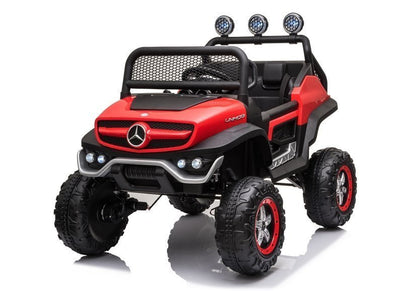 Electric Ride On Mercedes Unimog S Red - attēls 2