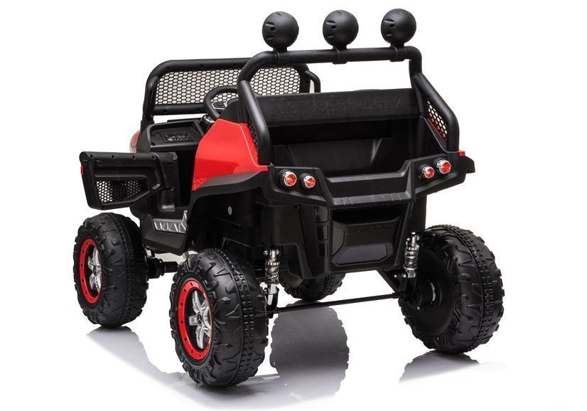 Electric Ride On Mercedes Unimog S Red - attēls 6