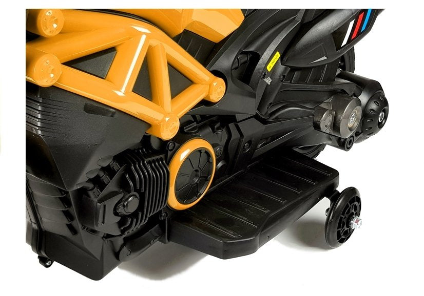 Electric Ride On Motorbike GTM1188 Yellow - attēls 4