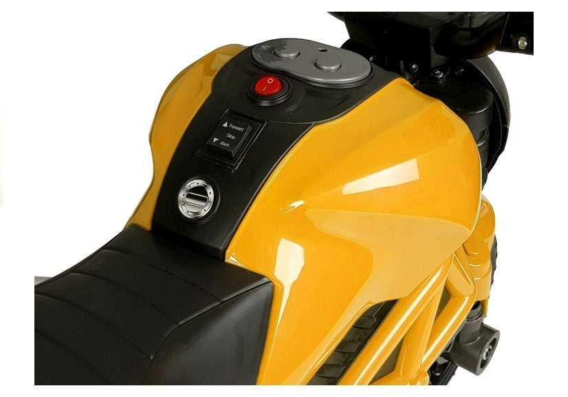 Electric Ride On Motorbike GTM1188 Yellow - attēls 6