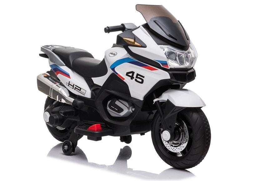 Electric Ride-On Motorbike XMX609 White - attēls 2