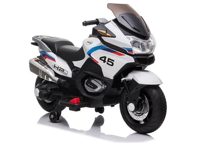 Electric Ride-On Motorbike XMX609 White - attēls 2