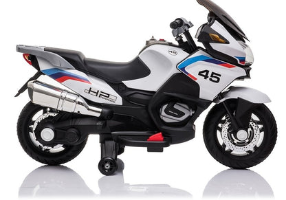 Electric Ride-On Motorbike XMX609 White - attēls 4