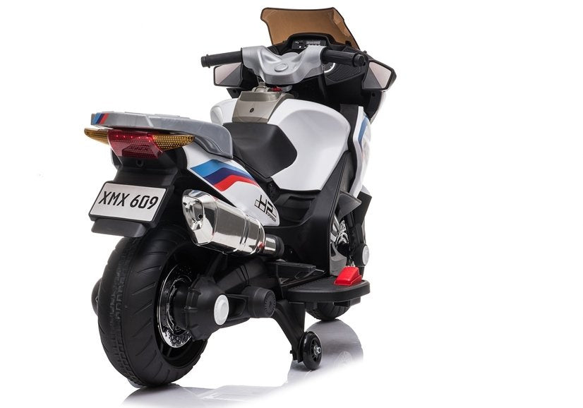 Electric Ride-On Motorbike XMX609 White - attēls 5