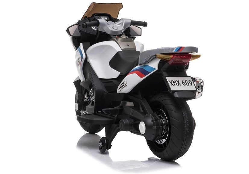 Electric Ride-On Motorbike XMX609 White - attēls 6