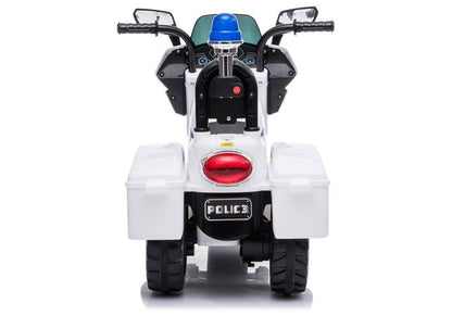 Electric Ride-On Police Motorbike TR1912 White - attēls 5