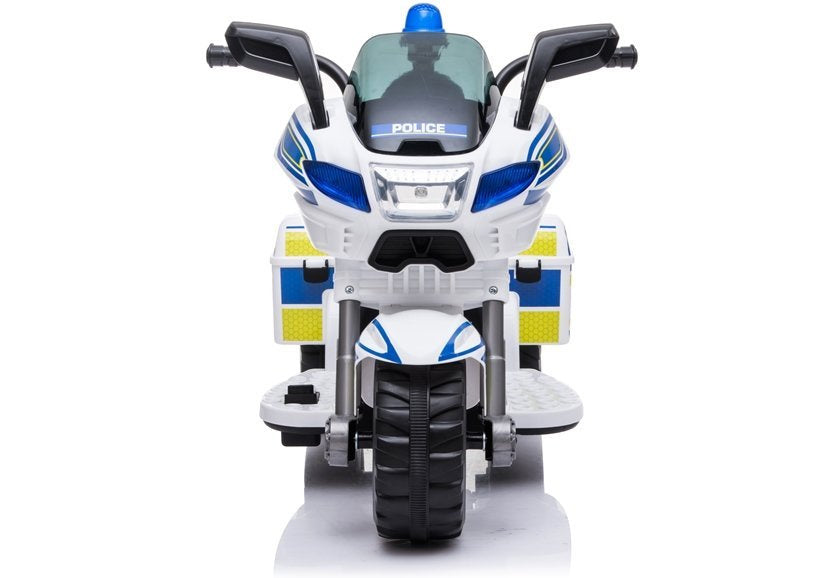 Electric Ride-On Police Motorbike TR1912 White - attēls 6
