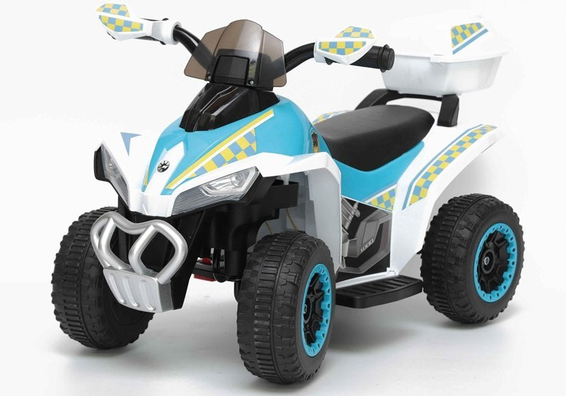 Electric Ride-On Police Quad GTS1188-A White - attēls 2