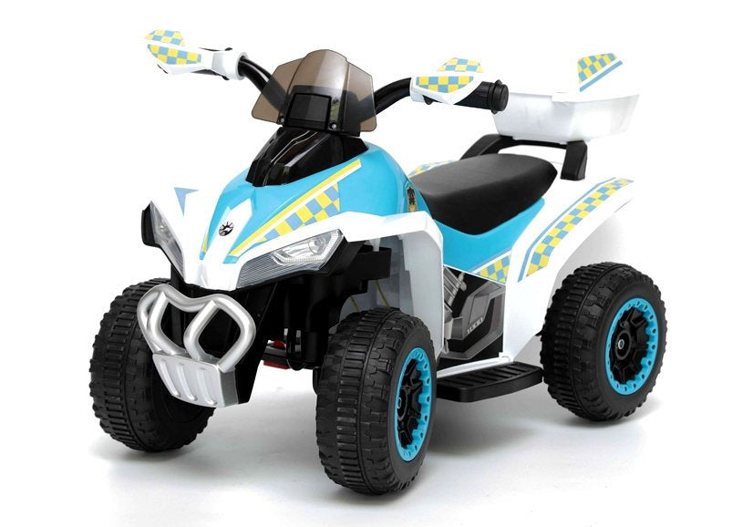 Electric Ride-On Police Quad GTS1188-A White - attēls 3