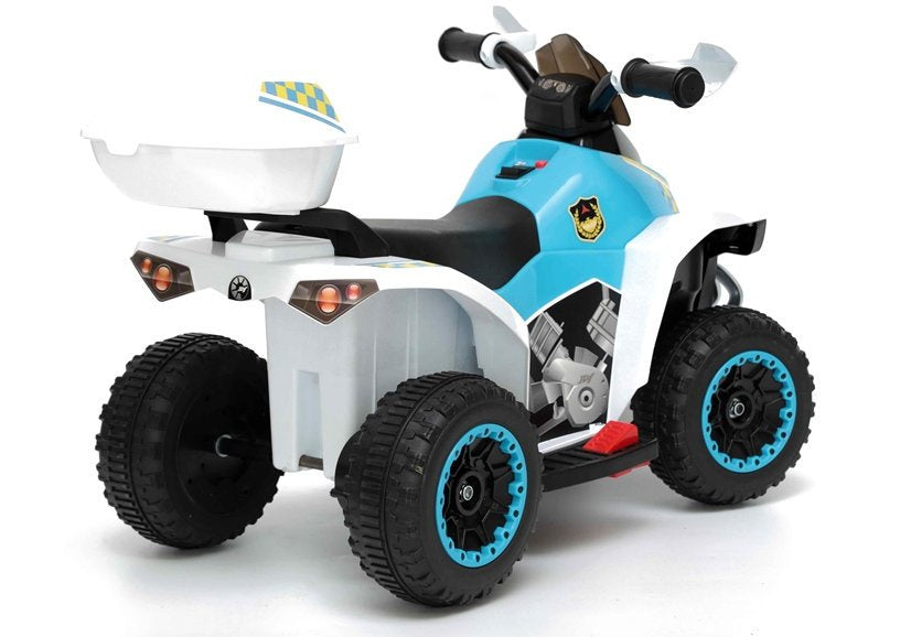 Electric Ride-On Police Quad GTS1188-A White - attēls 5